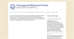Desktop Screenshot of narragansetthistoricalsociety.com